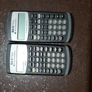 Texas Instrument Calculators BA II Plus Business Analyst Financial. X2.